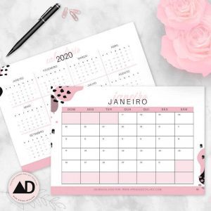 Resultado de imagem para calendário planner 2020